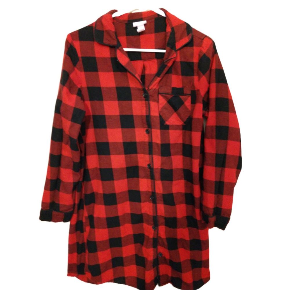 Women's x small sleepwear Wonder shop red plaid.